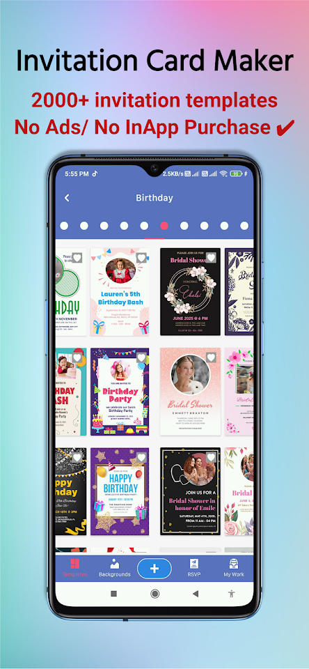 Invitation Card Maker Pro screenshot