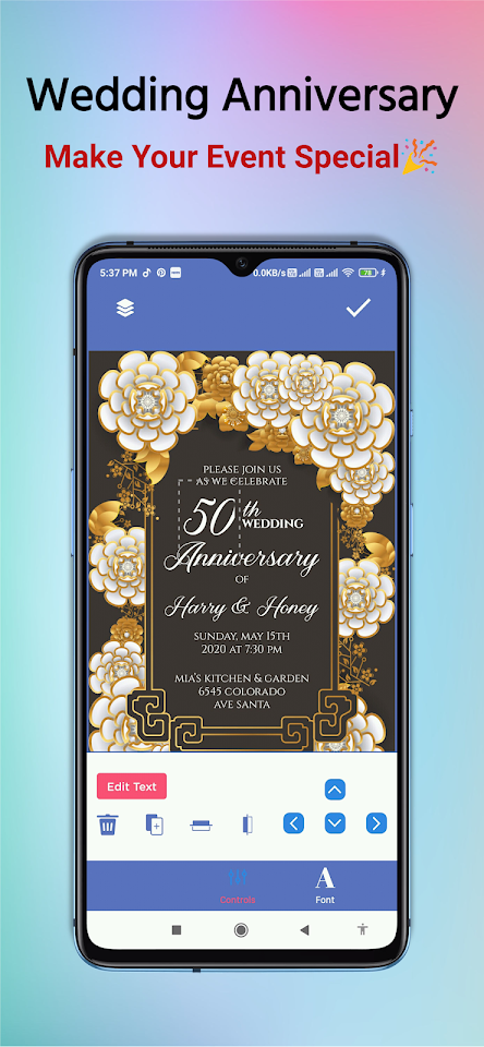 Invitation Card Maker Pro screenshot