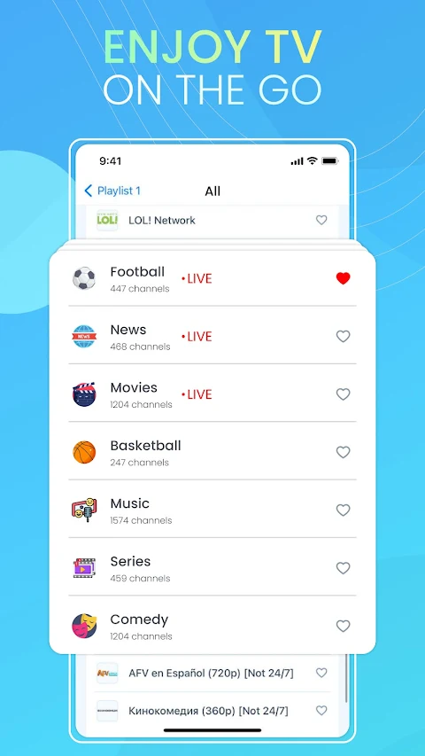 IPTV Smart Player Pro screenshot