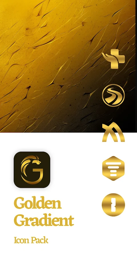 Golden Gradient Icon Pack screenshot