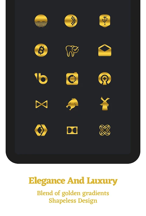 Golden Gradient Icon Pack screenshot