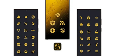 Golden Gradient Icon Pack screenshot
