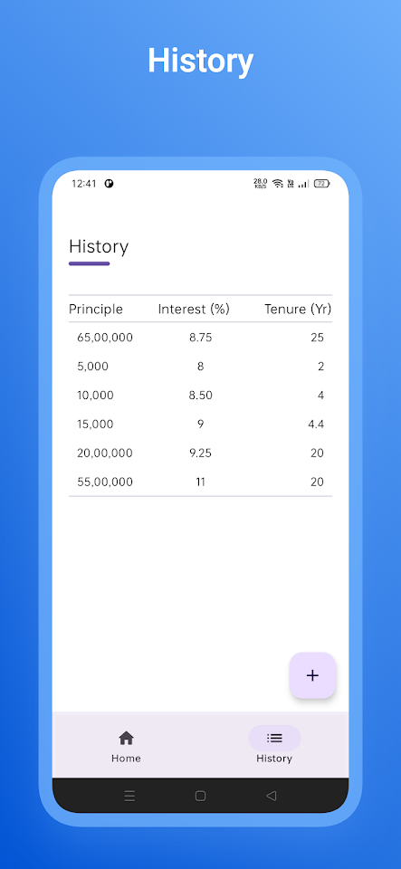 EMI Calculator screenshot