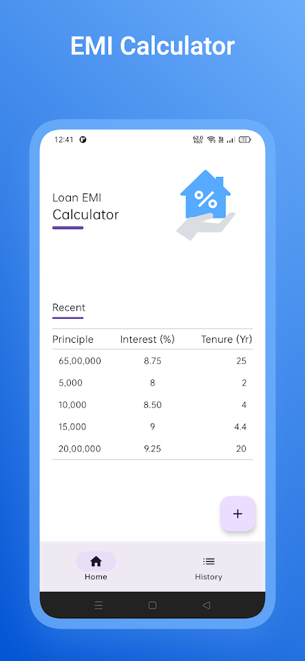 EMI Calculator screenshot