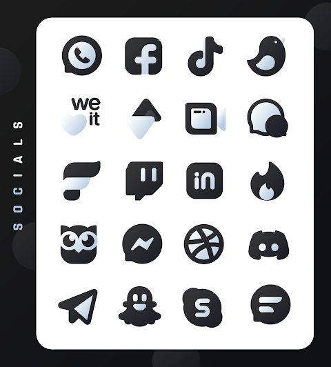 Black Icon Pack : LuX screenshot