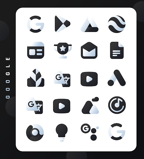 Black Icon Pack : LuX screenshot
