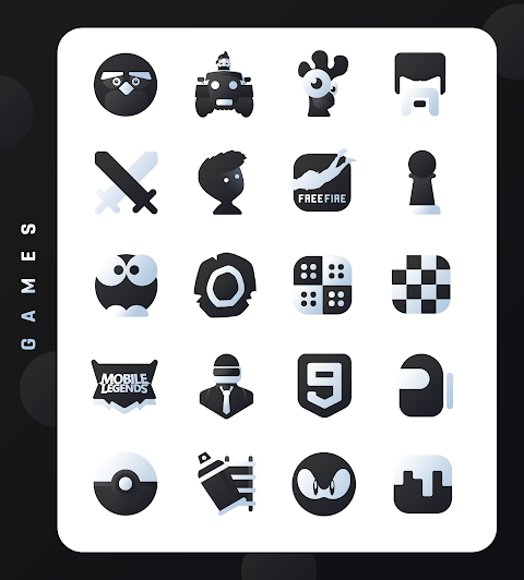 Black Icon Pack : LuX screenshot