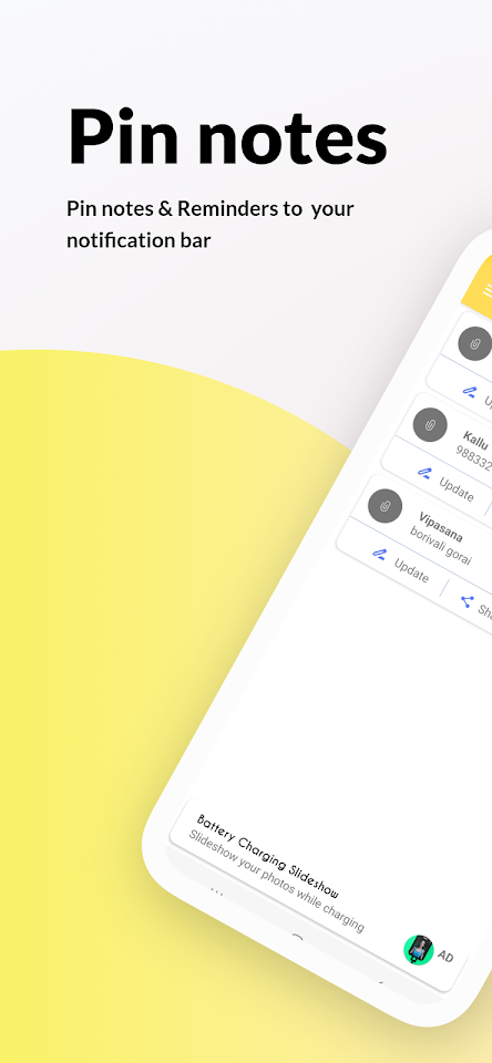 QuickPin – Fast Notes Reminder screenshot