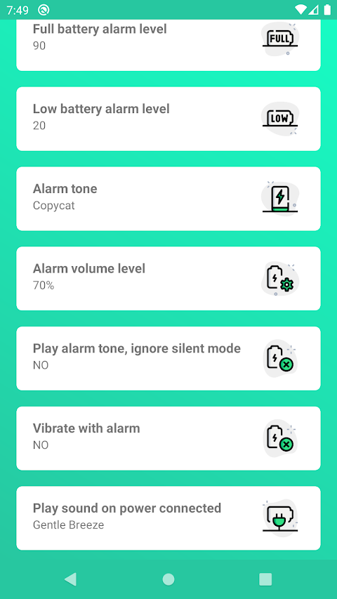 Full Battery Alarm screenshot
