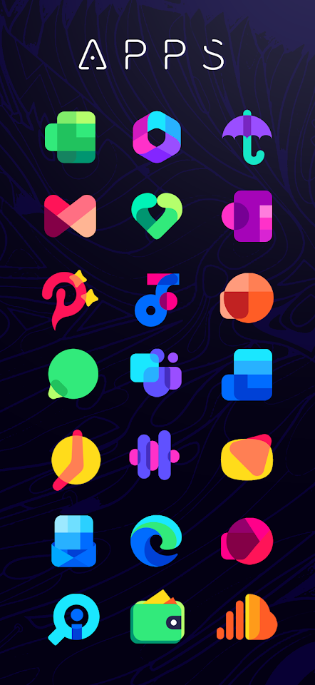 Hepta Theme, Icons, Widgets screenshot