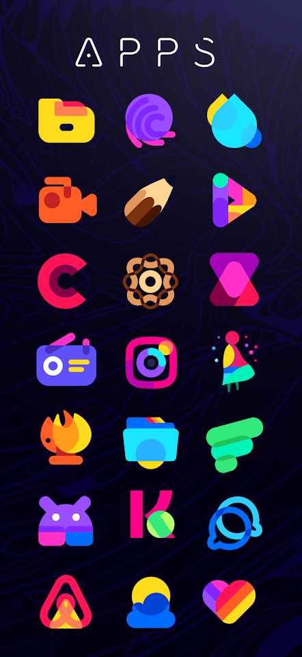 Hepta Theme, Icons, Widgets screenshot