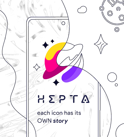 Hepta Theme, Icons, Widgets screenshot