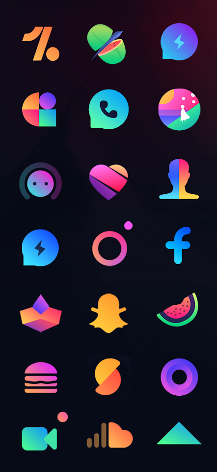 Radient Icons screenshot