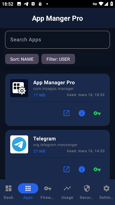 App Manager screenshot