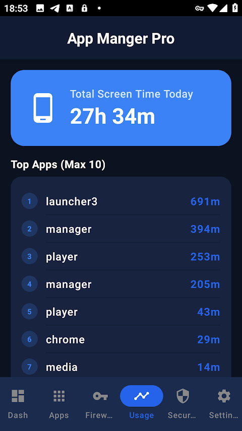 App Manager screenshot