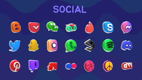 Glasstic 3D Icon Pack screenshot