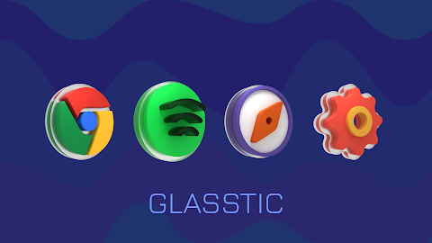 Glasstic 3D Icon Pack screenshot
