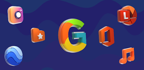 Glasstic 3D Icon Pack screenshot