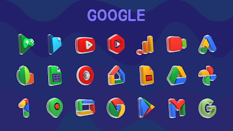 Glasstic 3D Icon Pack screenshot