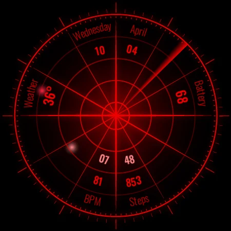 Radar Watch Face by Nodeshaper screenshot