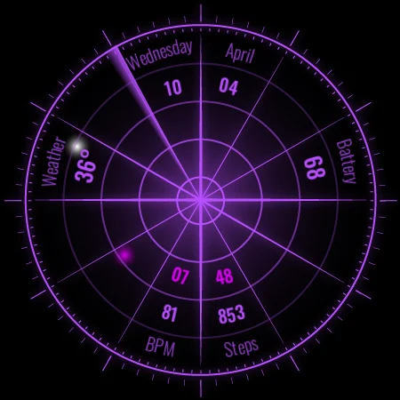 Radar Watch Face by Nodeshaper screenshot