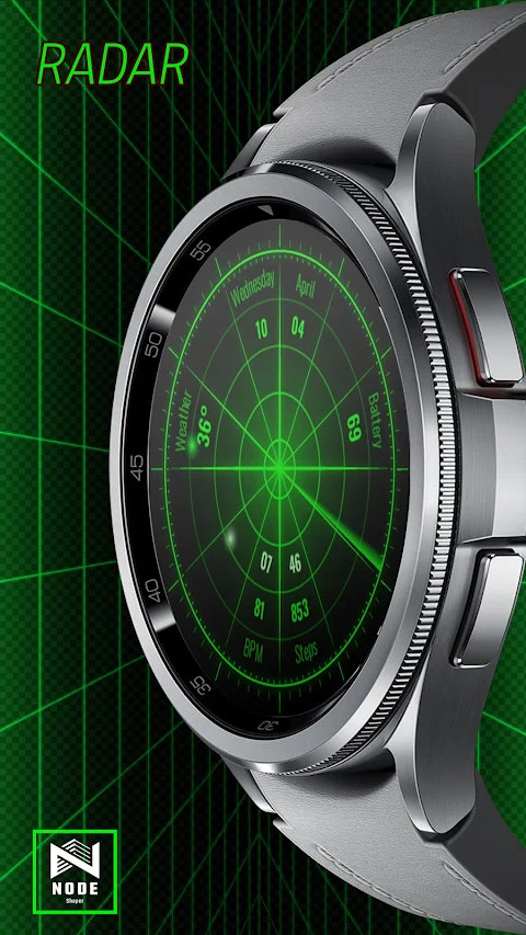 Radar Watch Face by Nodeshaper screenshot