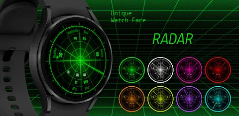 Radar Watch Face by Nodeshaper screenshot