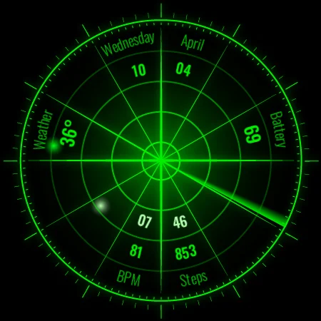 Radar Watch Face by Nodeshaper screenshot