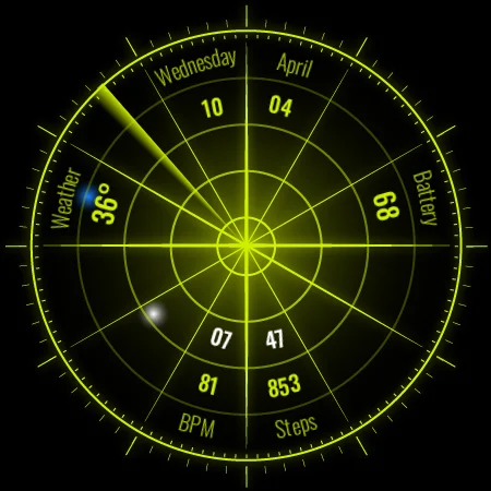 Radar Watch Face by Nodeshaper screenshot
