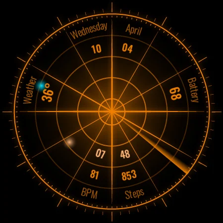 Radar Watch Face by Nodeshaper screenshot