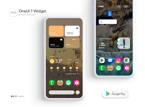 OneUI 7 Widget for KWGT screenshot