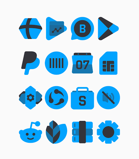 Samak Blue – Icon Pack screenshot