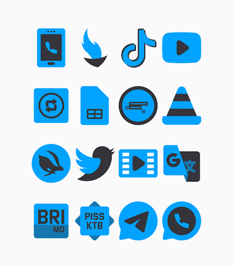 Samak Blue – Icon Pack screenshot