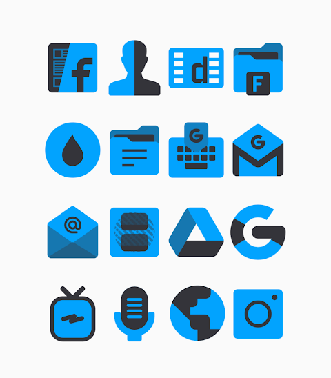 Samak Blue – Icon Pack screenshot