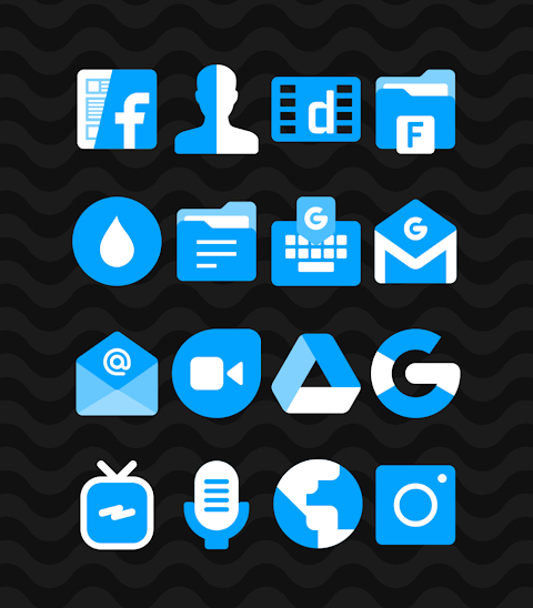 Blue – Icon Pack screenshot