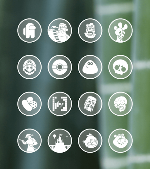 Circle Clear White Icon Pack screenshot