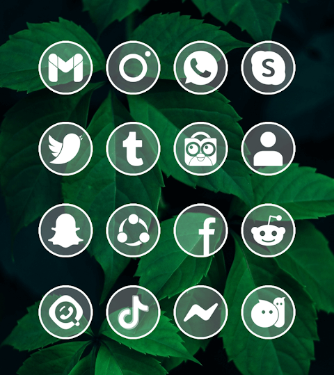 Circle Clear White Icon Pack screenshot