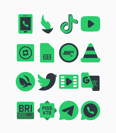 Warak Green – Icon Pack screenshot