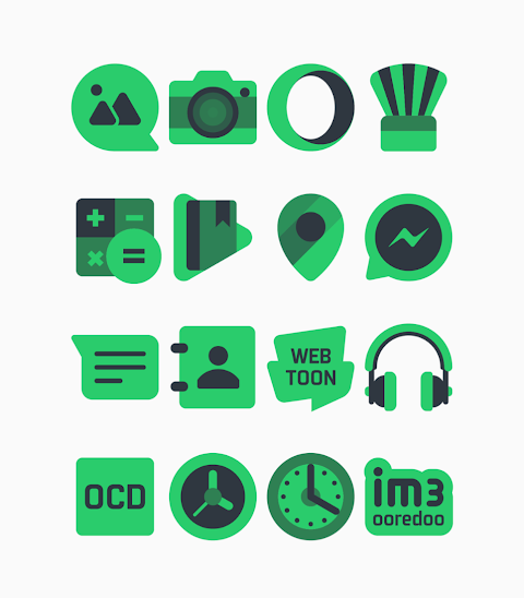 Warak Green – Icon Pack screenshot