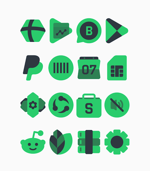 Warak Green – Icon Pack screenshot