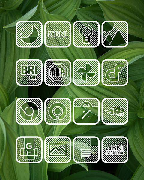 Lines Square – White Icon Pack screenshot