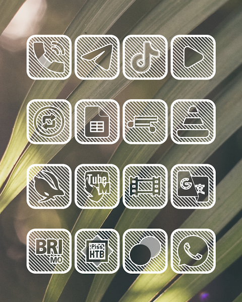 Lines Square – White Icon Pack screenshot