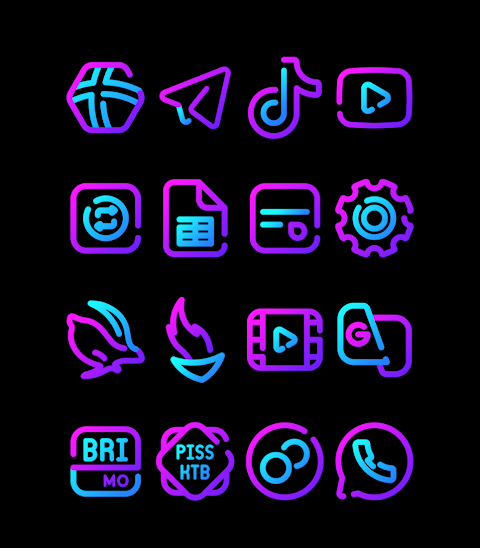 Galaxy – Lines Icon Pack screenshot