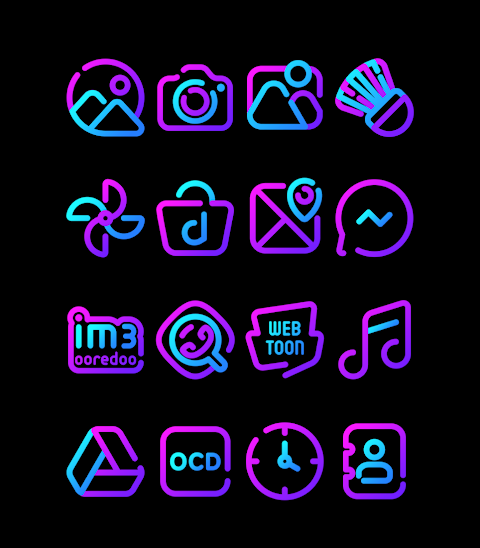 Galaxy – Lines Icon Pack screenshot