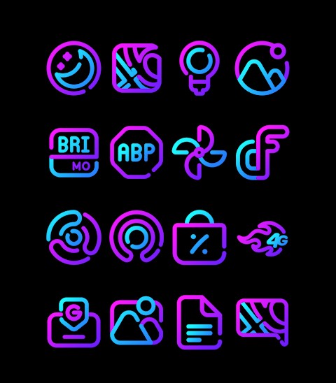 Galaxy – Lines Icon Pack screenshot