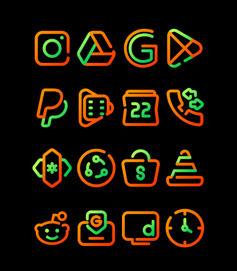 Marigold – Lines Icon Pack screenshot