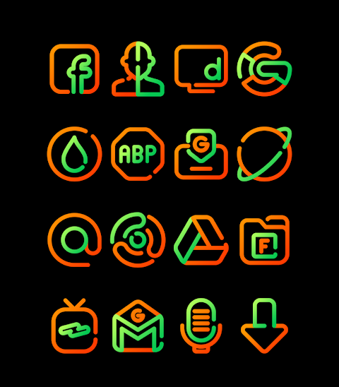 Marigold – Lines Icon Pack screenshot