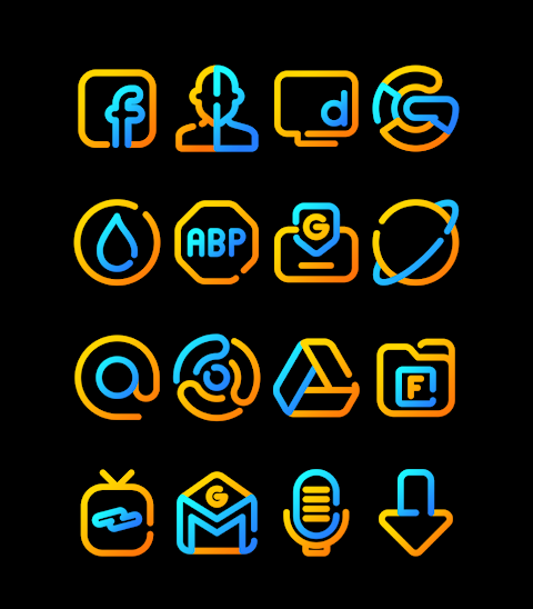 Nuclear – Lines Icon Pack screenshot