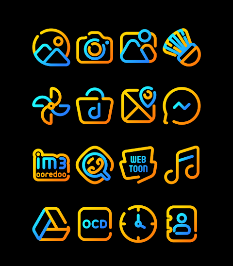 Nuclear – Lines Icon Pack screenshot