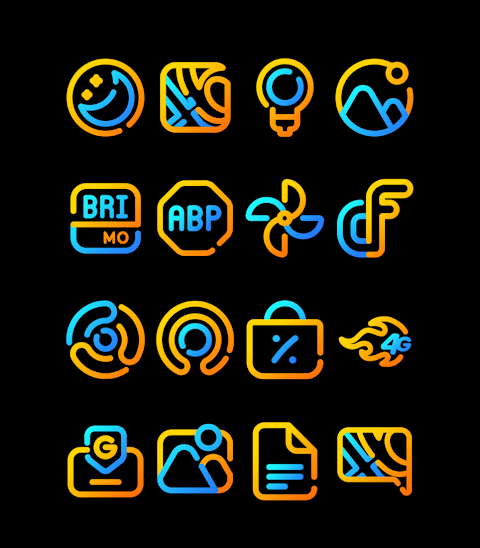 Nuclear – Lines Icon Pack screenshot